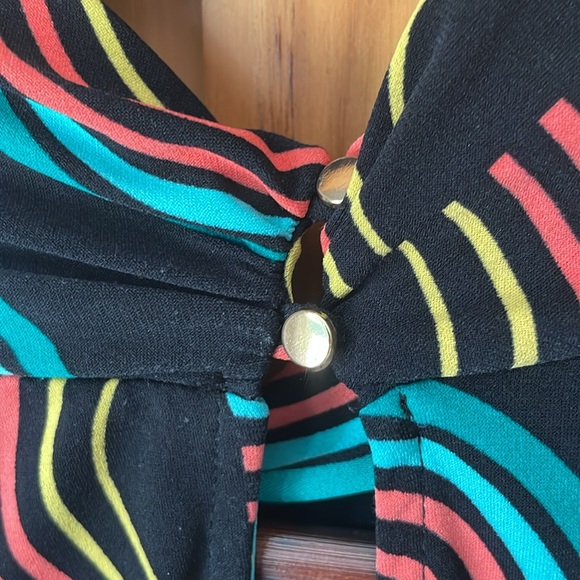 Retro print Worthington stretchy top in used condition - Picture 6 of 10